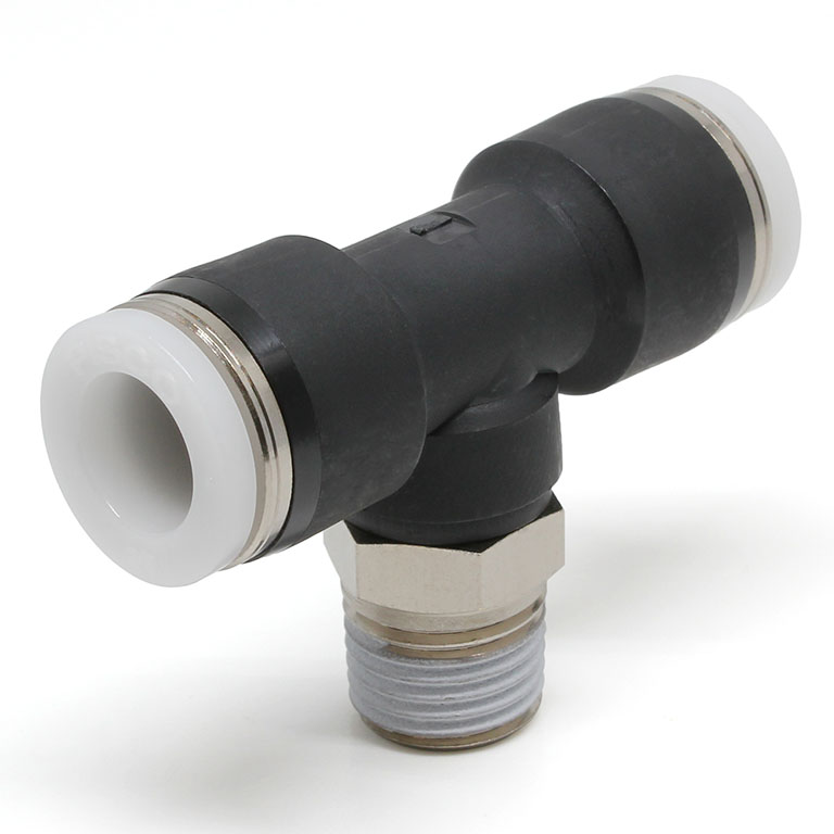 Đầu Nối Nhanh Khí Nén Dạng Chữ T Ren Ngoài Pisco PB3/8-N2UW