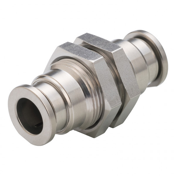 Đầu Nối Nhanh Khí Nén Dạng Thẳng Ren Ngoài Lắp Kẹp Vách Pisco SSPM8-X-C