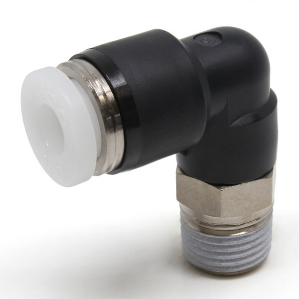 Đầu Nối Nhanh Khí Nén Dạng Cong 90° Ren Ngoài Pisco PL3/16-01-C