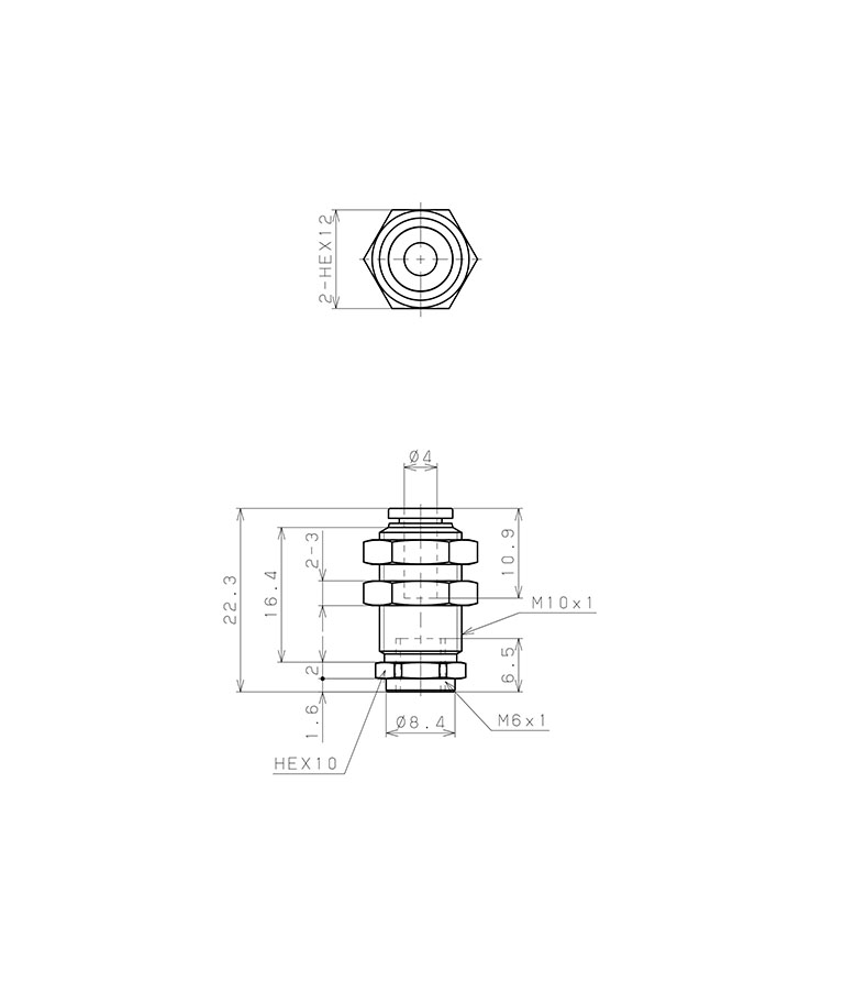 Bản vẽ kỹ thuật Bộ Nấm Hút Chân Không Hình Oval Và Giá Đỡ, Nitrile,  O.D 4x20 mm, Pisco VPMA4x20EN-4J