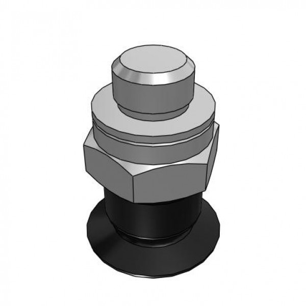 Bộ Nấm Hút Chân Không Và Giá Đỡ, Cao Su Nitrile Dẫn Điện (Điện Trở Thấp), O.D 10 mm, Pisco VPE10PNE-M5