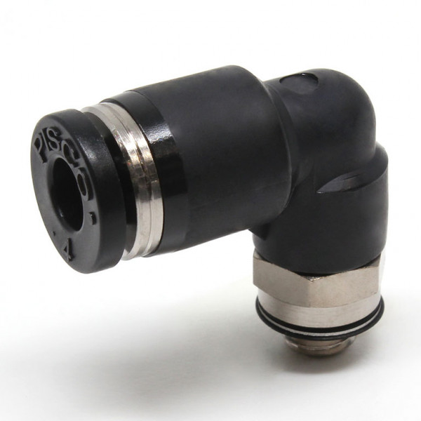 Đầu Nối Nhanh Khí Nén Dạng Cong 90° Ren Ngoài Pisco PL4-M5-C