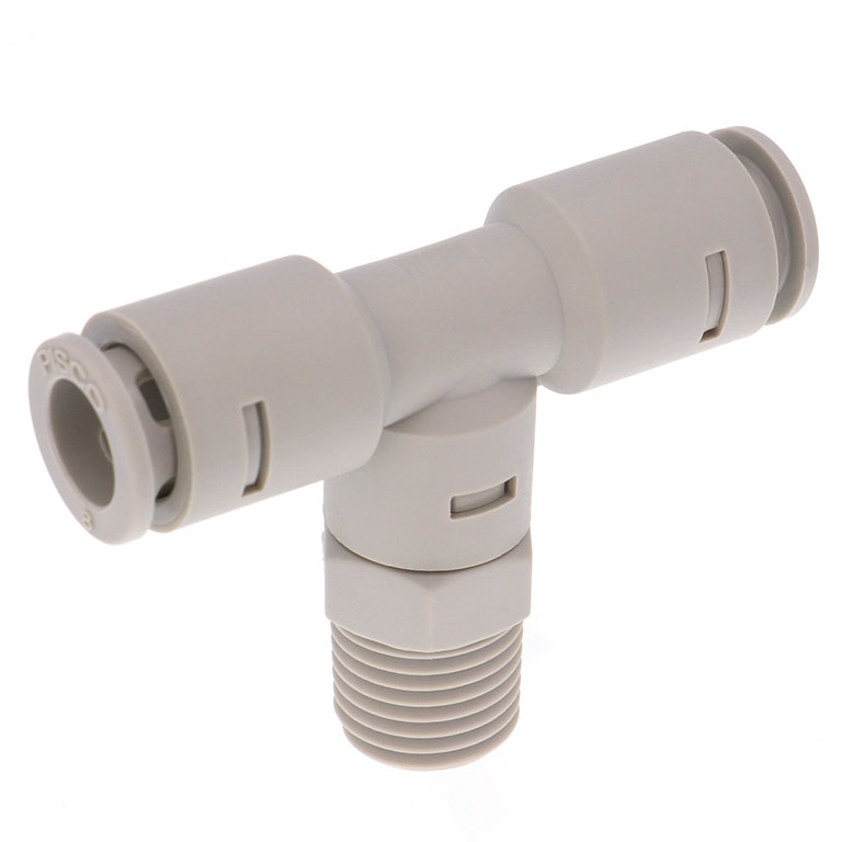 Đầu Nối Nhanh Khí Nén Dạng Chữ T Ren Ngoài Pisco APB8-02-N-C