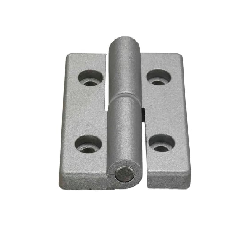 Bản Lề Tháo Rời Trái Nhôm Hợp Kim Sơn Tĩnh Điện Màu Bạc (HHPNLK-S5-25) L 80 mm