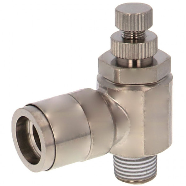 Van Tiết Lưu Khí Nén Bằng Đồng Mạ Niken Pisco KJSC8-01B-F