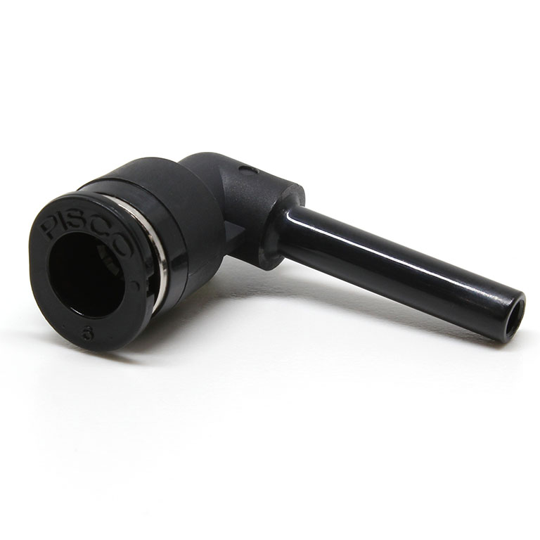 Đầu Nối Nhanh Khí Nén Giữa Ống Khí Và Fitting Dạng Nối Giảm Cong 90° Pisco PLGJ4-6M-C