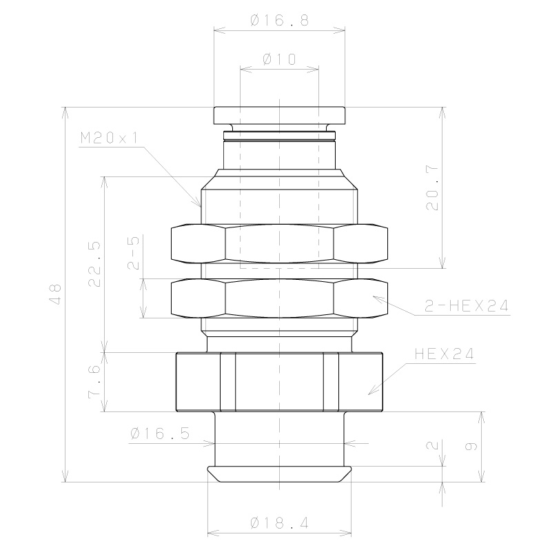 Bản vẽ kỹ thuật Bộ Nấm Hút Chân Không Và Giá Đỡ Ngành Bao Bì, Silicone, O.D 30 mm, Pisco VPA30PBS43-10J-MS