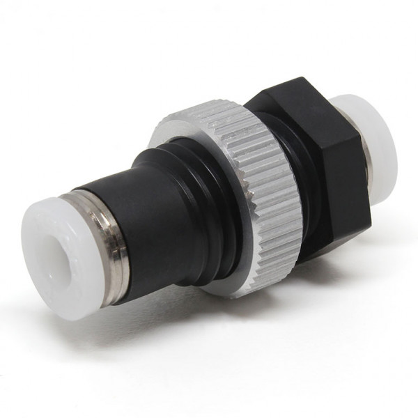 Đầu Nối Nhanh Khí Nén Dạng Thẳng Ren Ngoài Lắp Kẹp Vách Pisco PMP5/32-C