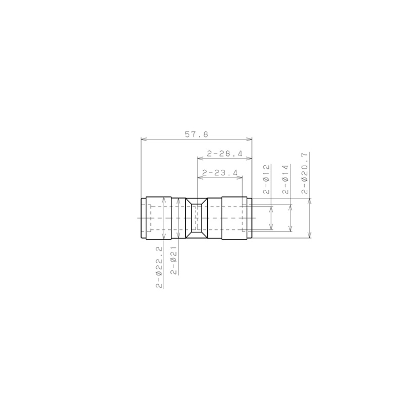 Bản vẽ kỹ thuật Đầu Nối Nhanh Khí Nén Dạng Thẳng Pisco PU12V-0