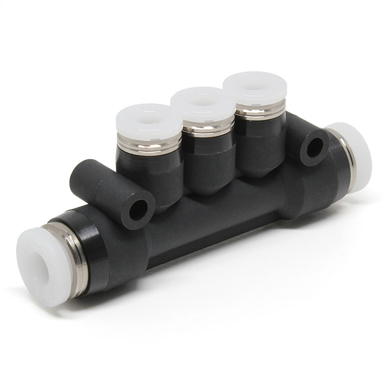 Đầu Nối Nhanh Khí Nén Chữ T 5 Ngã Dạng Nối Giảm Pisco PKG3/16-5/32-C
