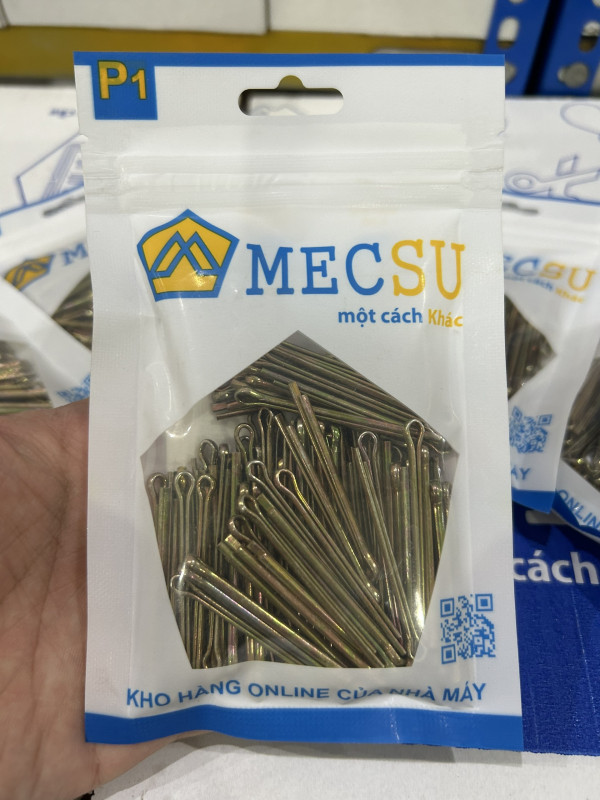 Chốt Chẻ Thép Mạ Kẽm 7 Màu (Chốt Bi) D2.5x40mm (100Cái/Bịch)
