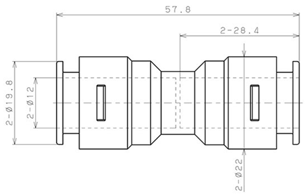 Bản vẽ kỹ thuật Đầu Nối Nhanh Khí Nén Dạng Thẳng Pisco APU12-E-C