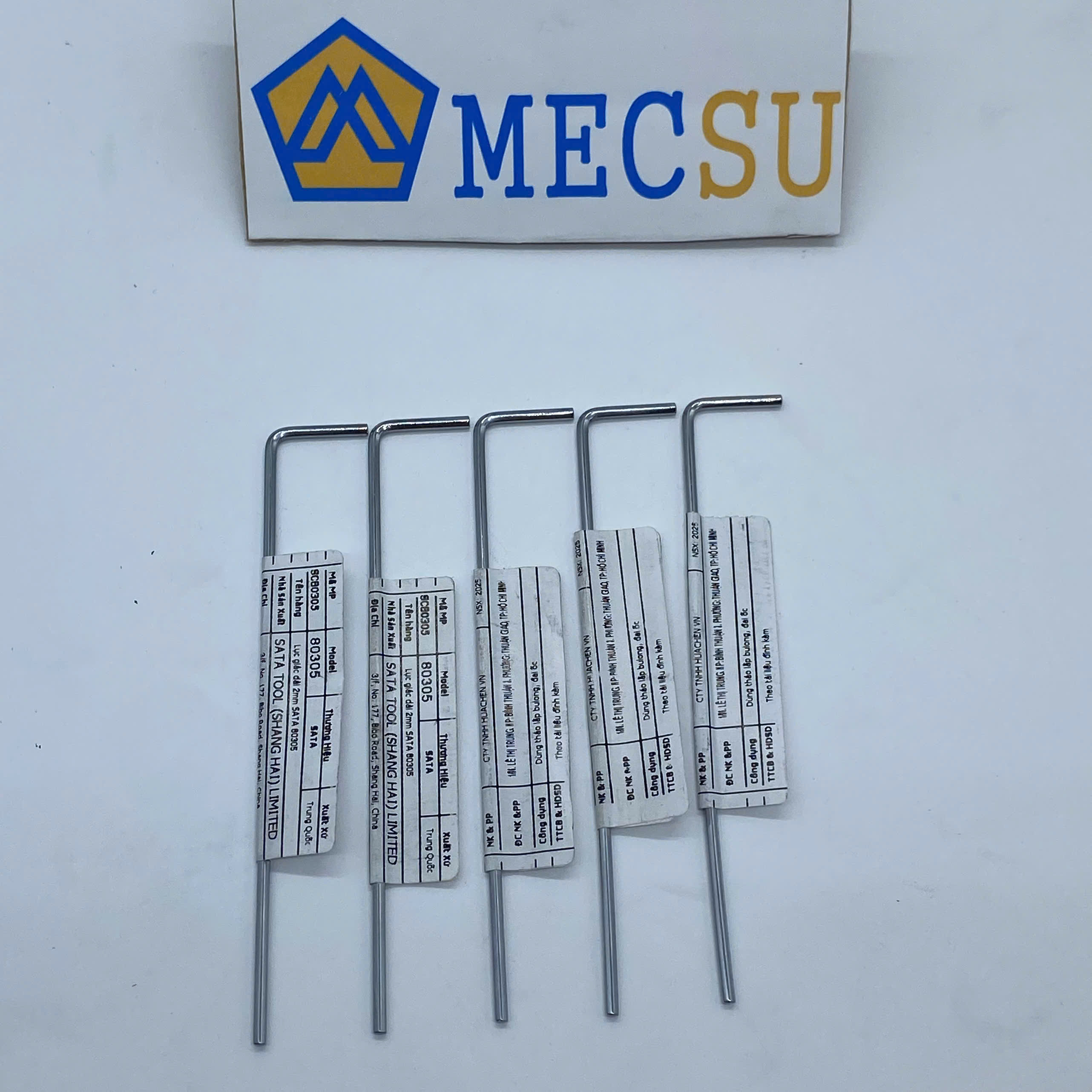 Cây Lục Giác 2 mm Chữ L Đầu Bằng Siêu Dài SATA 80305