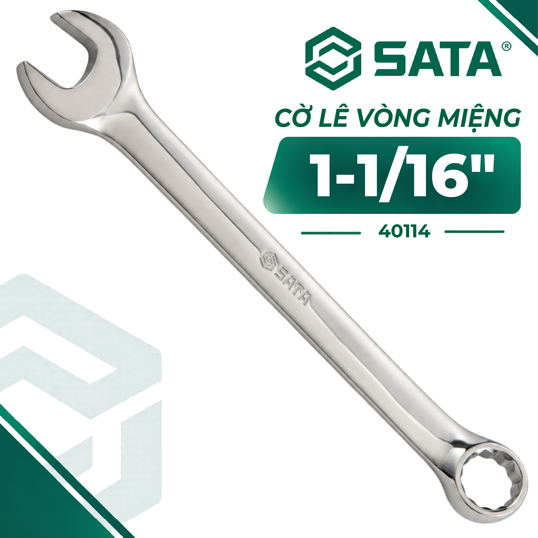 Cờ Lê Vòng Miệng 1-1/16" SATA 40114