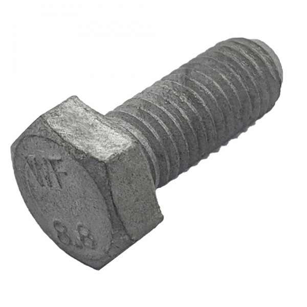 Bulong Đầu Lục Giác Thép Nhúng Nóng Kẽm BSEN14399-3/6 8.8HR M12x50 (1 Tán + 2 LĐP)