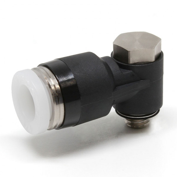 Đầu Nối Nhanh Khí Nén Cong 90° Đầu Lục Giác Trụ Ren Ngoài Pisco PH5/32-M5