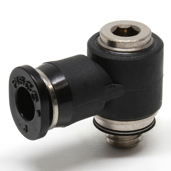 Đầu Nối Nhanh Khí Nén Dạng Cong 90° Đầu Lục Giác Chìm Ren Ngoài Pisco POL4-M5MW