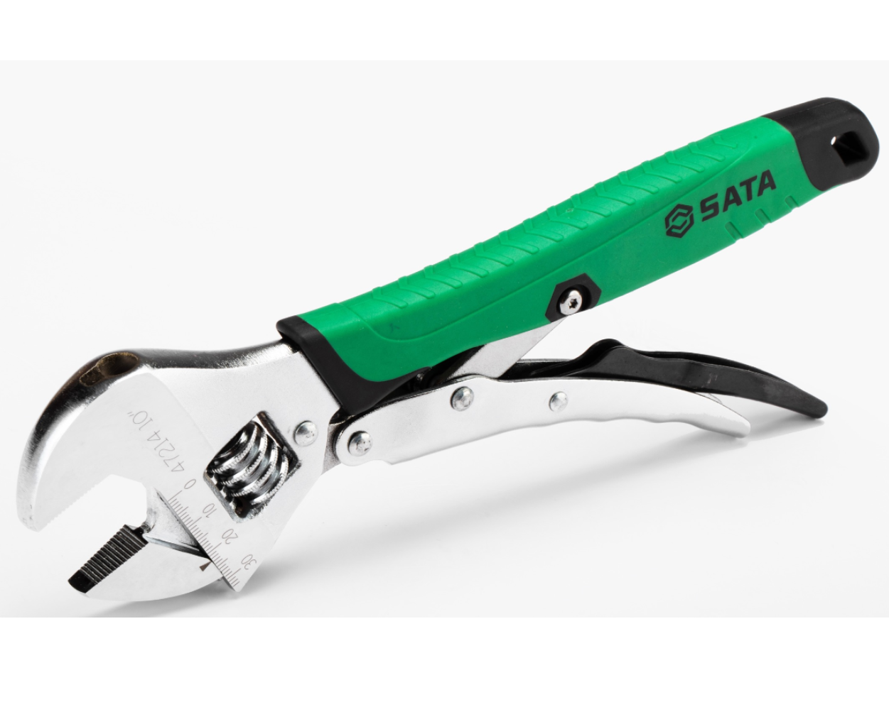 Mỏ Lết Khóa Ngàm Cờ Lê 8 inch Sata 47213