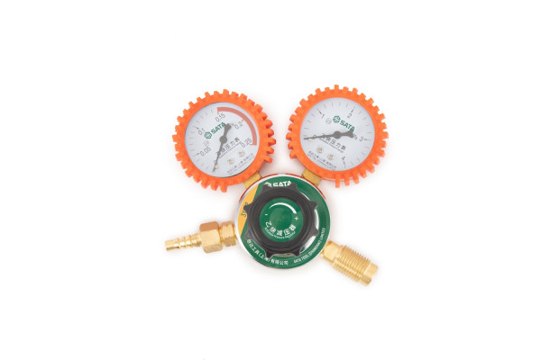 Đồng Hồ Điều Áp Khí Acetylen Ren Ngoài SATA 31332