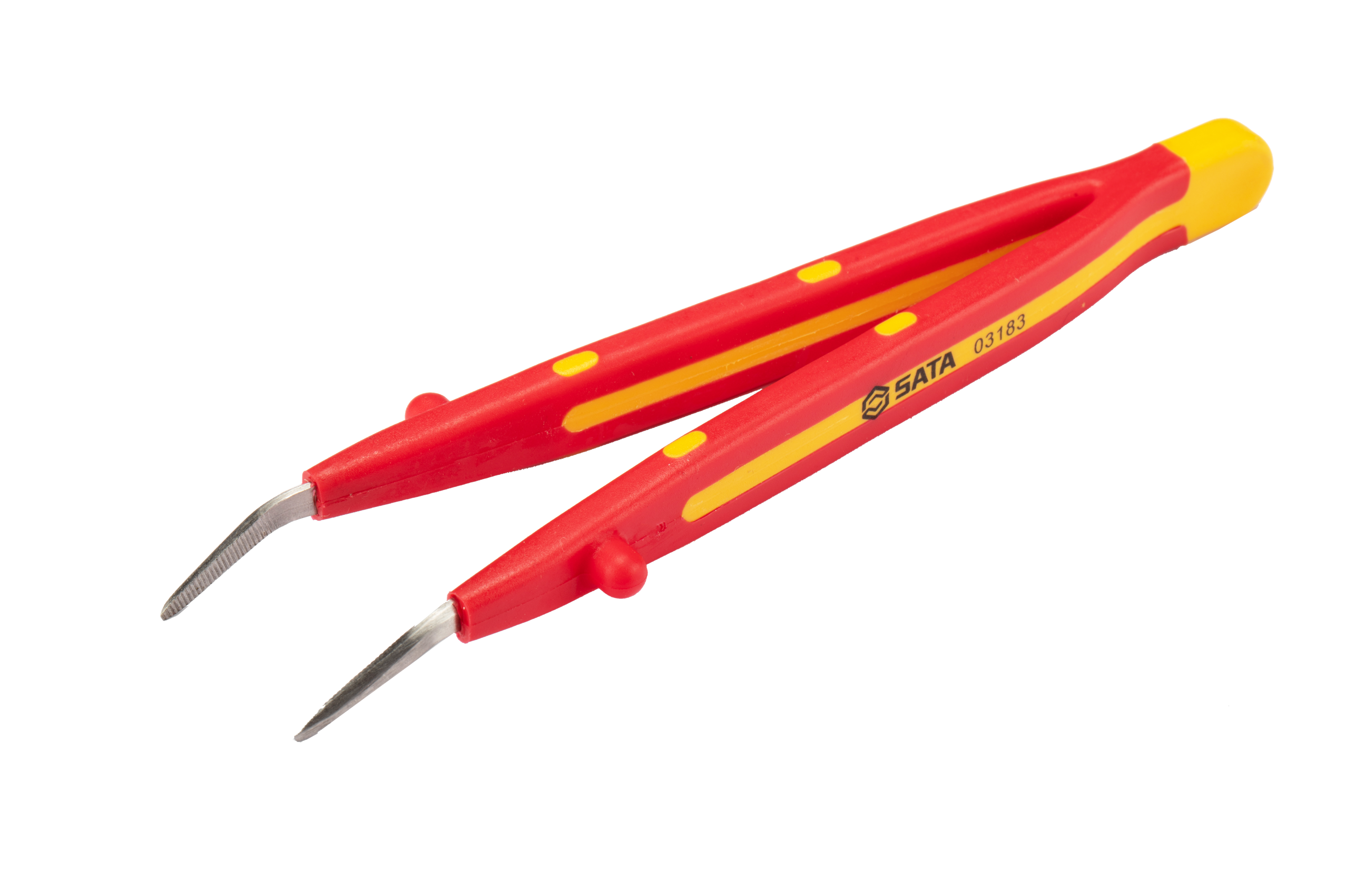Nhíp Mỏ Nhọn Đầu Cong Cách Điện 1000 V SATA 03183