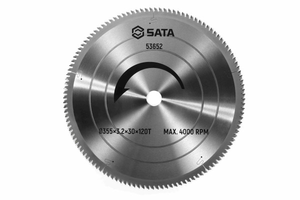 Lưỡi Cưa Nhôm Ø355×3.2×30×100T SATA 53651