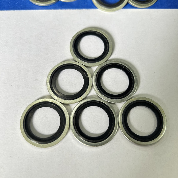 Lông Đền Dầu (Bonded Seal) Cao Su NBR D24 (ID24.7xOD32x2.0)