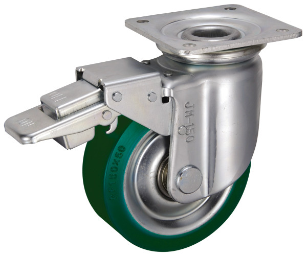 Bánh Xe Tải Nặng PU Xoay Có Phanh D100 UKAI RFJMB-100