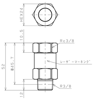 Bản vẽ kỹ thuật Van Khí Nén Một Chiều  Pisco CVF03-03A