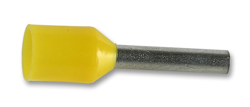Đầu Cosse Pin Rỗng Bọc Nhựa 1.0 mm2 KST Màu Vàng E1012