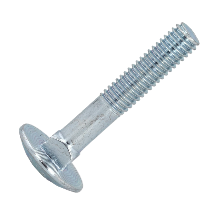 Bulong Cổ Vuông Thép Mạ Kẽm 4.8 DIN603 M6x40 Ren Lửng