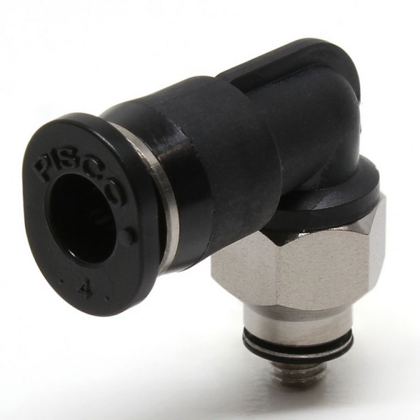 Đầu Nối Nhanh Khí Nén Dạng Cong 90° Ren Ngoài Pisco PL4-M3M-C