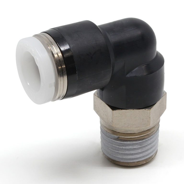Đầu Nối Nhanh Khí Nén Dạng Cong 90° Ren Ngoài Pisco PL5/16-02W