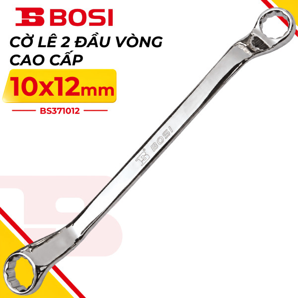 Cờ Lê 2 Đầu Vòng Cao Cấp 10x12 mm Bosi BS371012