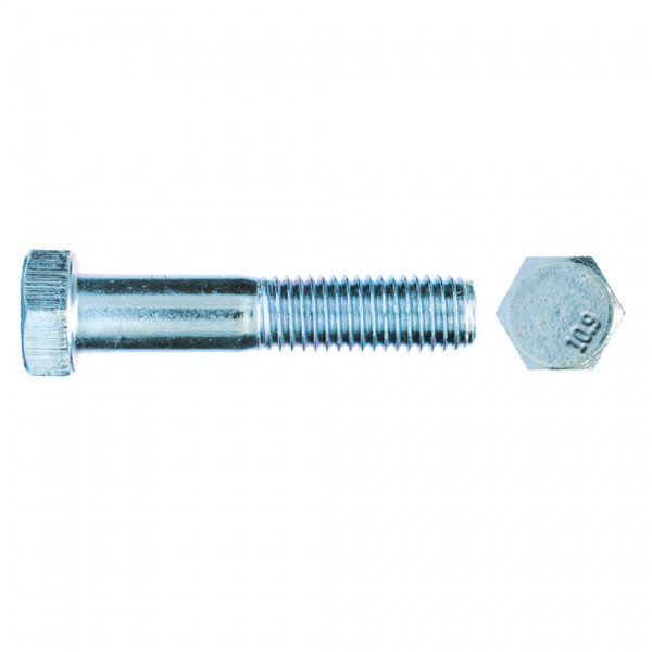 Bulong Mạ Kẽm Trắng Cr3+ 10.9 DIN931 M10x50 Ren Lửng