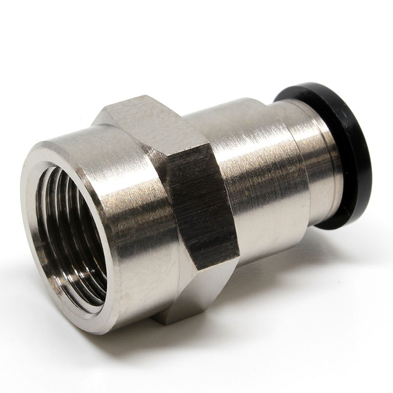 Đầu Nối Nhanh Khí Nén Thẳng Phi 10mm Ren Trong R3/8 Pisco PCF10-03