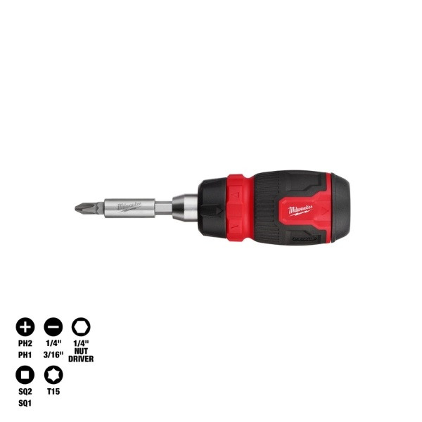 Bộ Tua Vít Nhỏ Gọn 8 Đầu 1/4" Milwaukee 48-22-2913