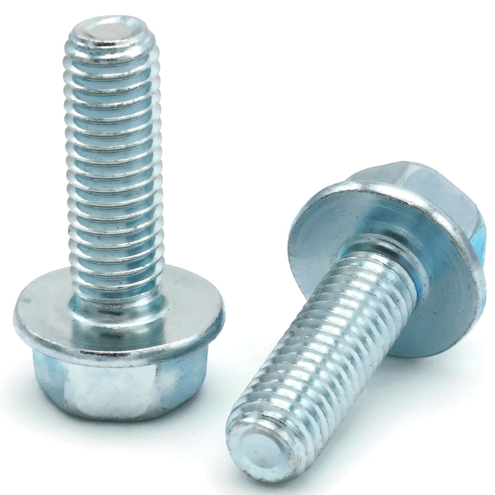 Bulong Đầu Bông Thép Mạ Kẽm Trắng Cr3+ 8.8 DIN6921 M10x20 (Không Khía)