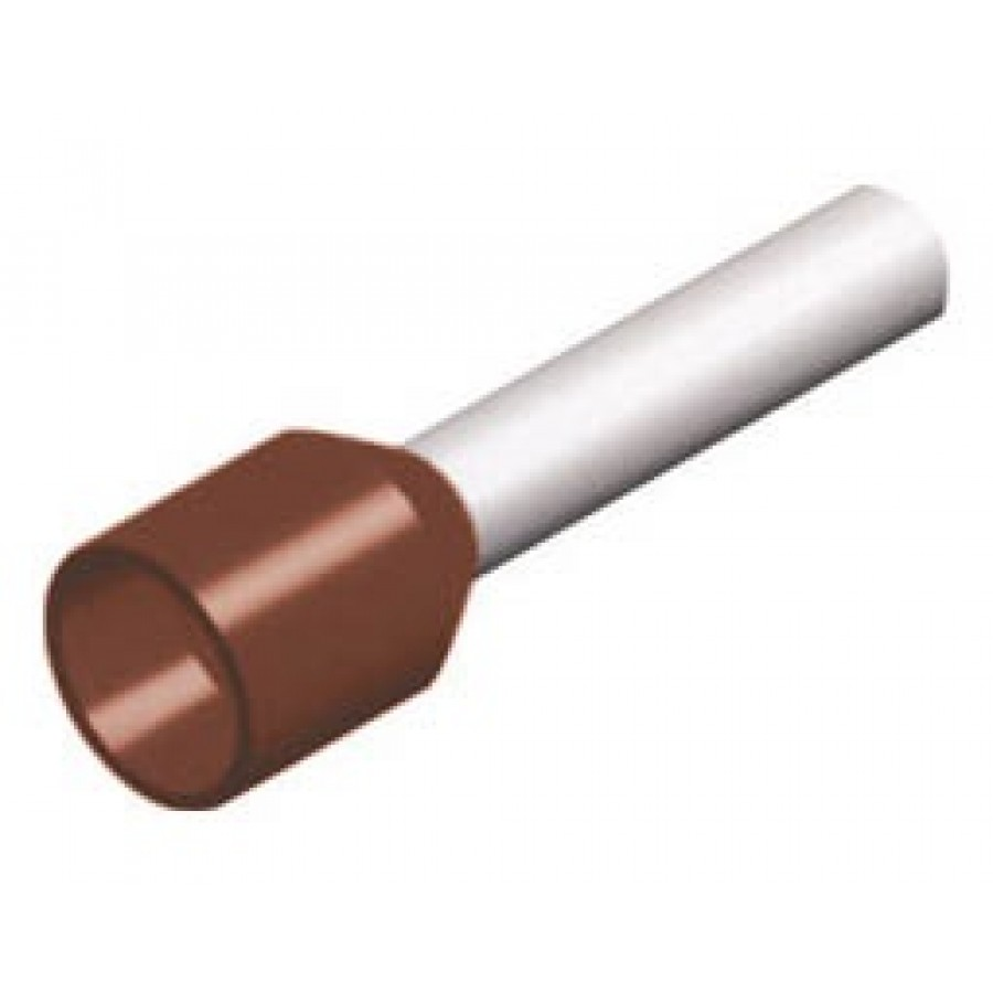 Đầu Cosse Pin Rỗng Bọc Nhựa Màu Nâu KST 10 mm2 E10-12-BROWN
