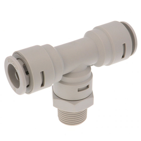 Đầu Nối Nhanh Khí Nén Dạng Chữ T Ren Ngoài Pisco APB12-03-TP