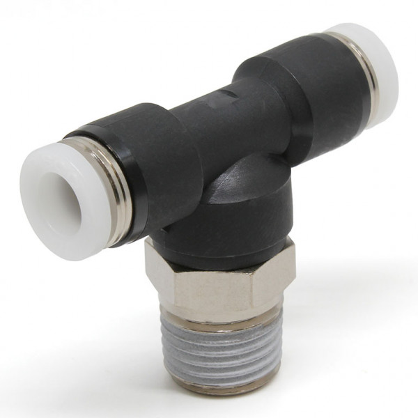 Đầu Nối Nhanh Khí Nén Dạng Chữ T Ren Ngoài Pisco PB1/4-02-C