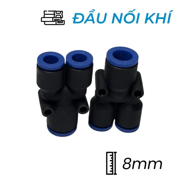 Đầu Nối Nhanh Khí Nén Chữ Y Ø8mm CDC MPY 08