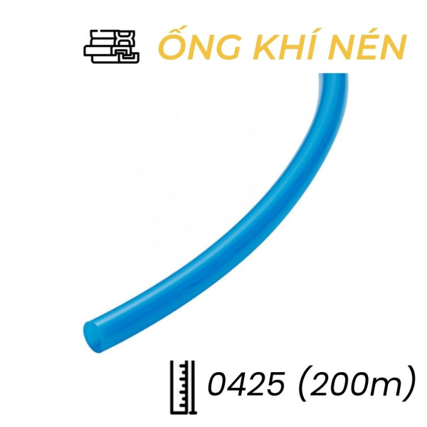 Dây Hơi Khí Nén EPU Phi 4 Màu Xanh OD4 x ID2.5 mm CDC EPU 0425 (200m)