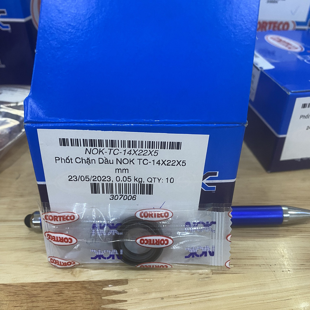 Phớt Chắn Dầu NOK TC 14x22x5 mm, Nitrile (NBR)