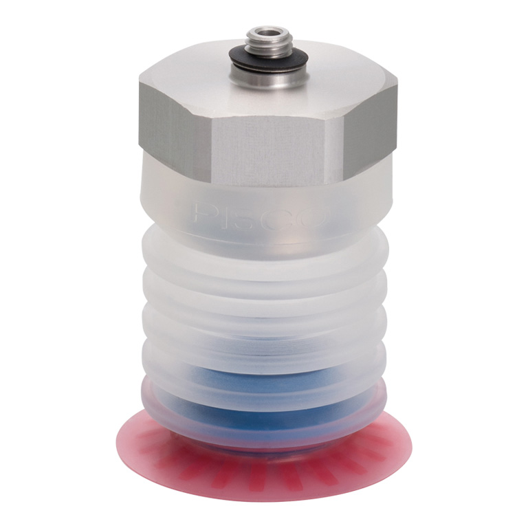 Bộ Nấm Hút Chân Không Và Giá Đỡ Ngành Bao Bì, Silicone, O.D 25 mm, Pisco VPE25PBS25-M8-FS