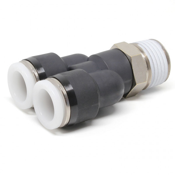 Đầu Nối Nhanh Khí Nén Dạng Chữ Y Ren Ngoài Pisco PX1/2-04-C