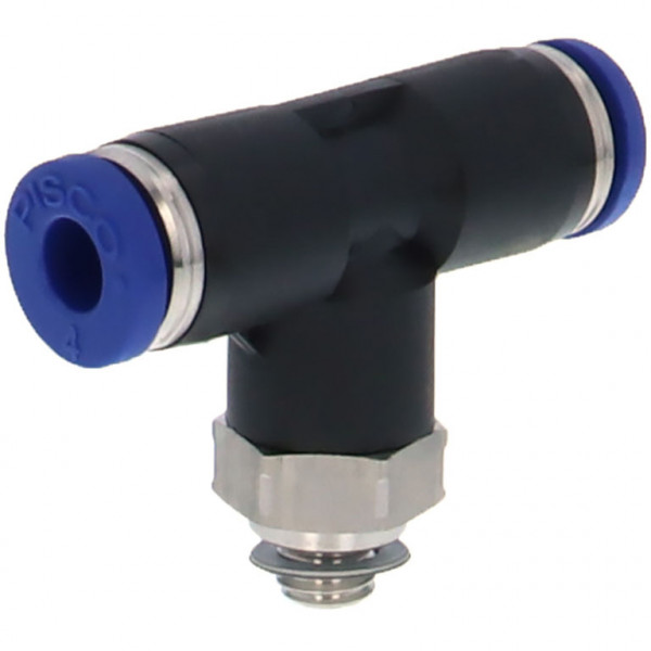 Đầu Nối Nhanh Khí Nén Dạng Chữ T Ren Ngoài Pisco PB4-M5SUS