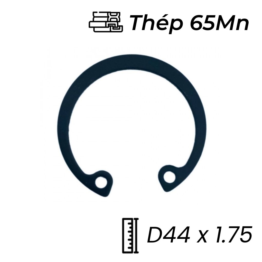 Phe Gài Lỗ Thép 65Mn DIN472 D44x1.75