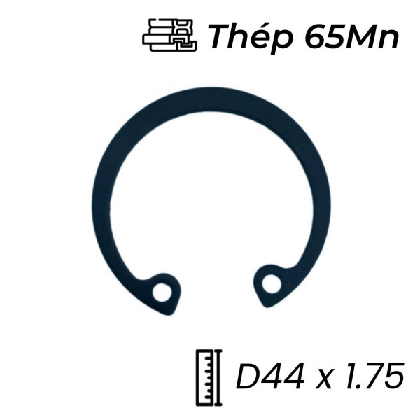 Phe Gài Lỗ Thép 65Mn DIN472 D44x1.75