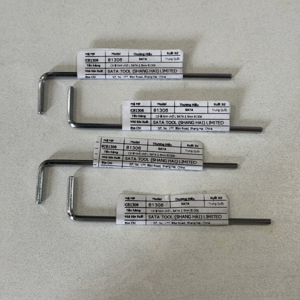 Cây Lục Giác 2.5 mm Đầu Bằng Chữ L Dài SATA 81306