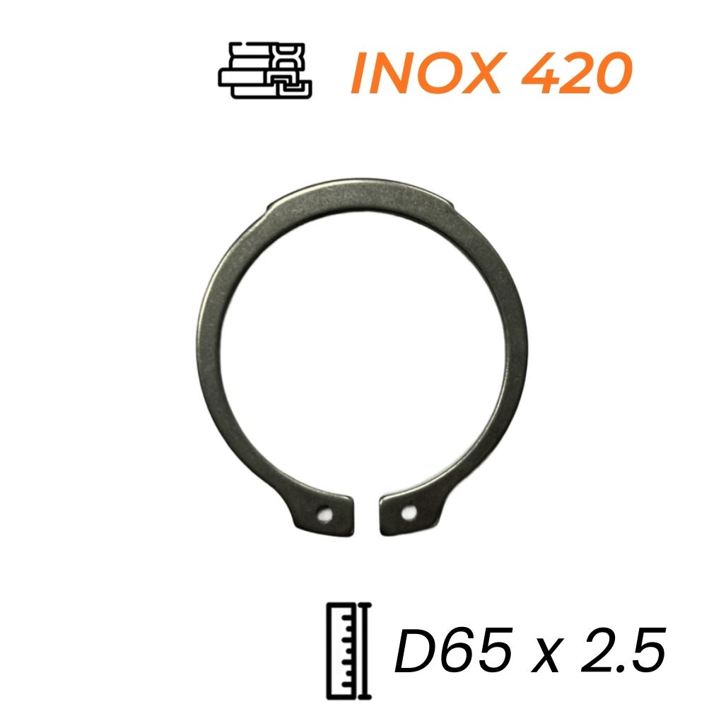 Phe Gài Trục Inox 420 DIN471 D65x2.5